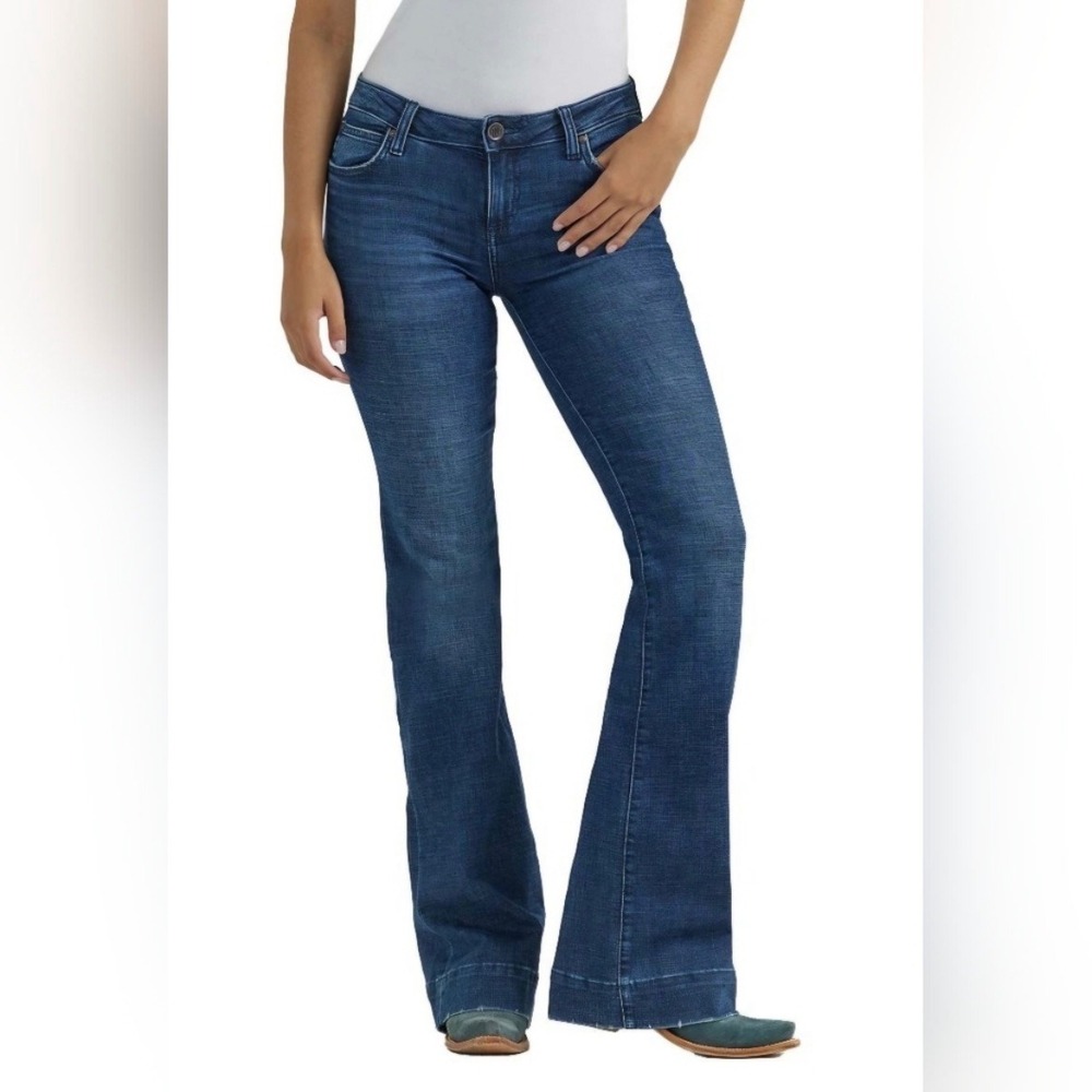 Wrangler Womens 9 Retro Mae Mid Rise Bootcut‎ Jeans 1009MWZPV Western Cowgirl
